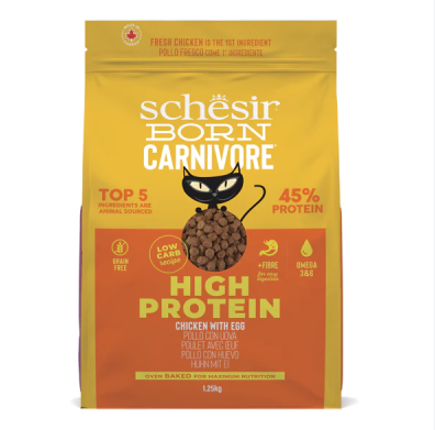Schesir Born Carnivore Gatto Adulto Pollo Uova 255g Schesir Born Carnivore Gatto Adulto Pollo Uova 255g